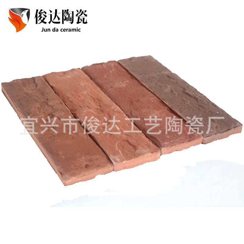 Manufactor Direct selling Culture Brick European style Wall brick high quality Pottery clay split brick To fake something antique Skin texture Rich customized colour