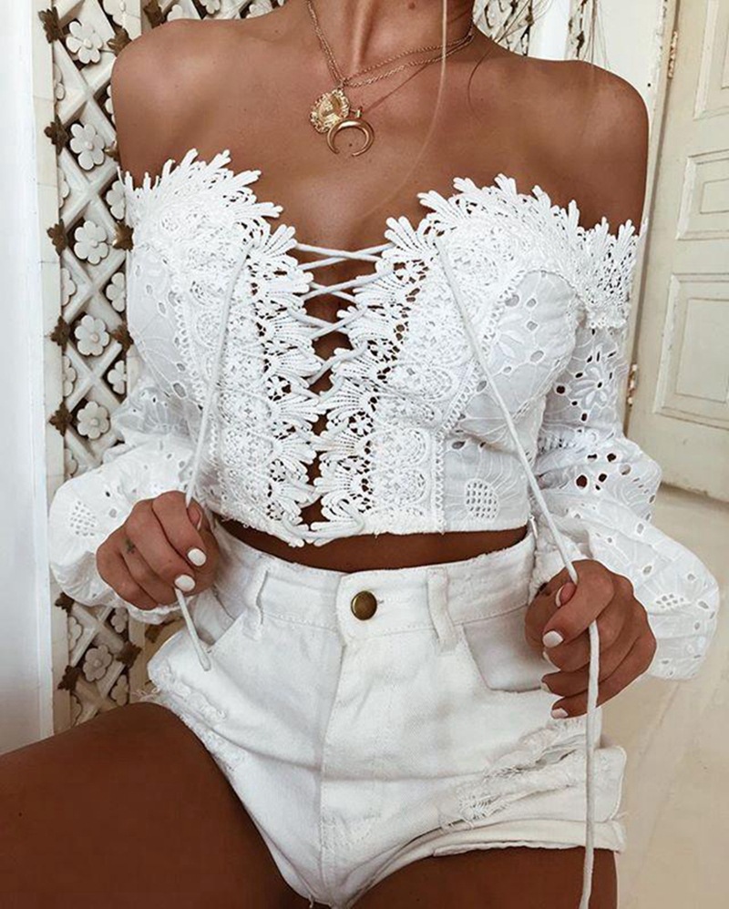 Lace Shirt Close Up