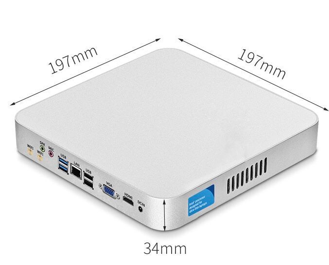 New Ultra-thin White Mini Host Computer All-in-one LCD Lifter Host Mini Computer Box Wholesale