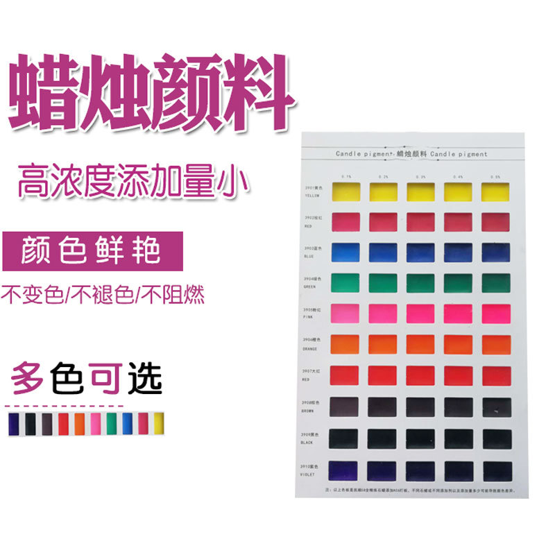 厂家直销大豆蜡烛生日蜡烛荧光黄 工艺石蜡用荧光嫩绿