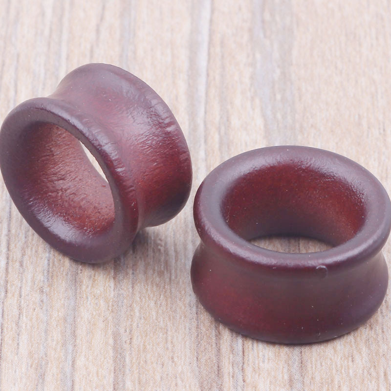 Brown Hollow Wood Ear Stretcher Taper Plug Tunnel 8-20mm Ear Gauges Jewelry detail image 10
