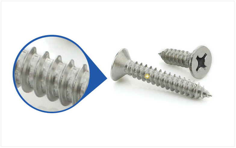 304不锈钢自攻螺丝 十字沉头自攻螺丝 自攻钉M2M2.2M3M4M4.2M5M6详情10