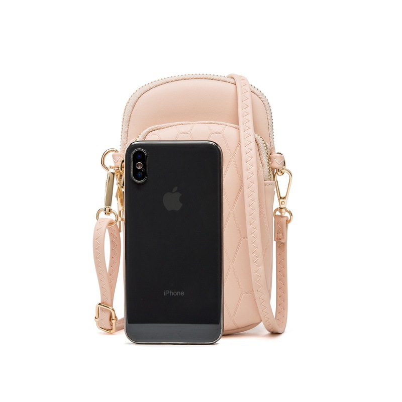 New Multifunctional Earplugs Mobile Phone Bag Han Ling Gera Chain Small Square Bag Crossbody Women&#39;s Shoulder Bag display picture 12