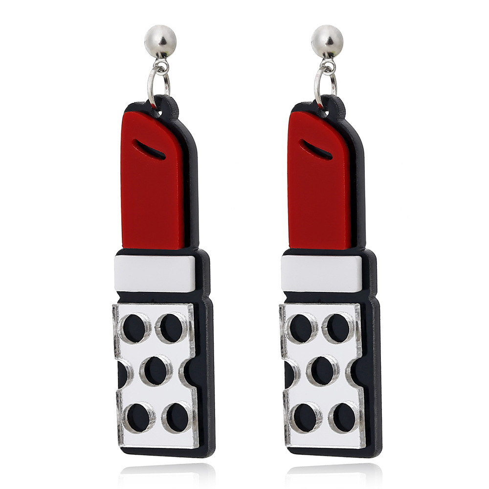 Boucles D&#39;oreilles Longues Créatives Chaudes Femmes Mode Dessin Animé Rouge À Lèvres Boucles D&#39;oreilles En Gros display picture 8