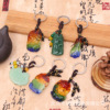 Keychain jade, pendant, for luck, Birthday gift
