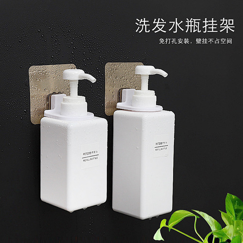 Wholesale sticky hook wall magic sticker shower gel bottle hanger shampoo hand soap suction wall manufacturer traceless hook