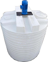 5000L牛筋料水处理PE加药箱 5吨搅拌桶带电机5立方塑料搅拌罐