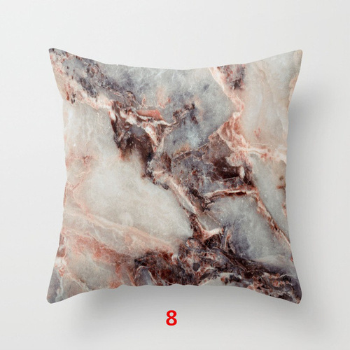 Cross-border design marble pillow pillow case simple modern model room Nordic living room pillow case