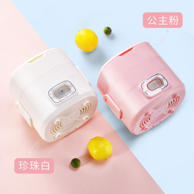 冰熊电热饭盒保温可插电自热加热蒸饭菜煮饭热饭神器锅携带上班族|ru