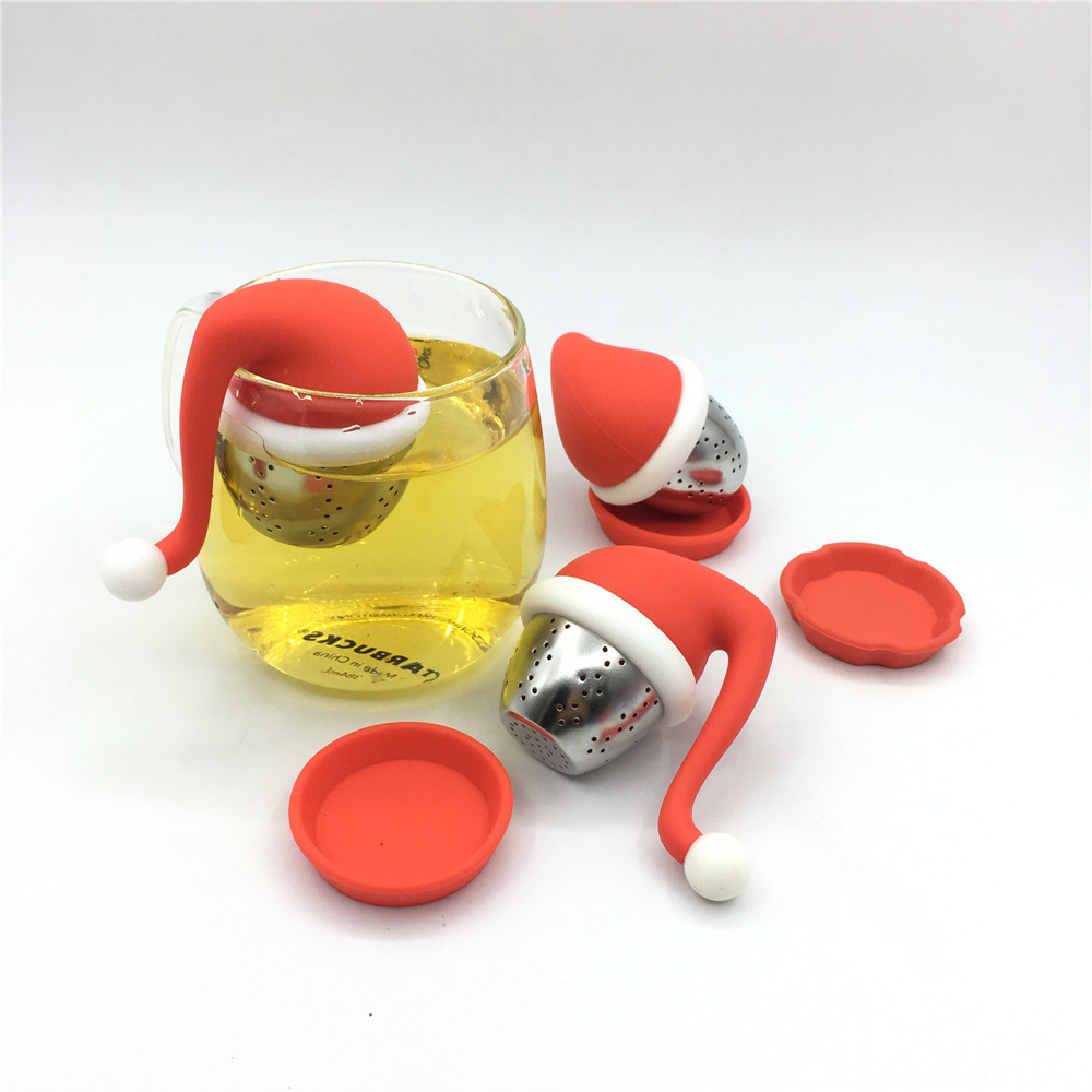 圣诞帽茶漏 Christmas hat tea infuse