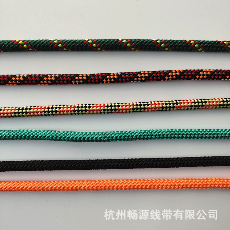 厂家直销 非洲鼓用直拉绳 低延伸双层精编织5.8mm高强涤纶绳