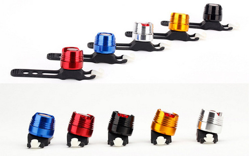 Aluminum alloy ruby ​​tail light waterproof frog light helmet light warning light mountain bike bicycle accessories