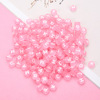 Acrylic fuchsia beads with letters, accessory, English letters, Aliexpress