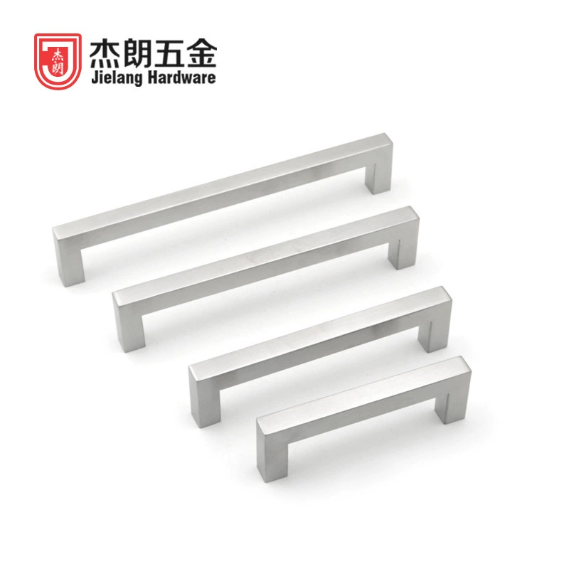 Дверная ручка шкафа из нержавеющей стали Современная простая ручка для ящика Удлиненная ручка шкафа Квадратная мебельная фурнитура