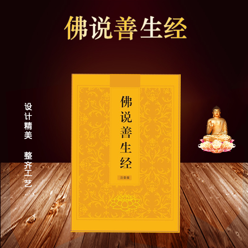 佛说善生经 大字简体拼音本念诵读本 清晰版佛经书厂家定制批发