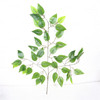 Simulation banyan leaves decorate plastic fake branches green leaf maple leaf leaf leaf wedding leaf decoration