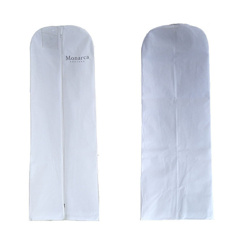 1.8 meters longer, wider and thicker double-sided non-woven fabric with larger tail wedding dress bag, dual-purpose dust cover can be printed with logo