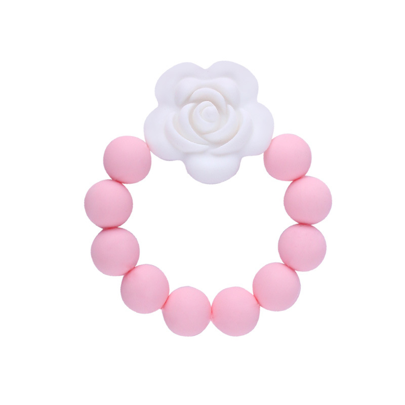 Nueva silicona mordedor bebé juguetes molares de silicona suministros maternos y infantiles mordida pegamento mordedor juguetes Comercio exterior ventas directas