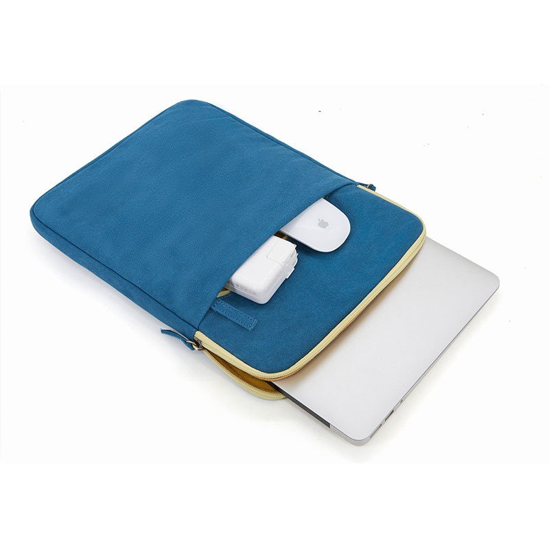 Manufacturer Customized Pure Cotton Canvas Portable Computer Bag Notebook Liner Bag Mac Laptop Sleeve