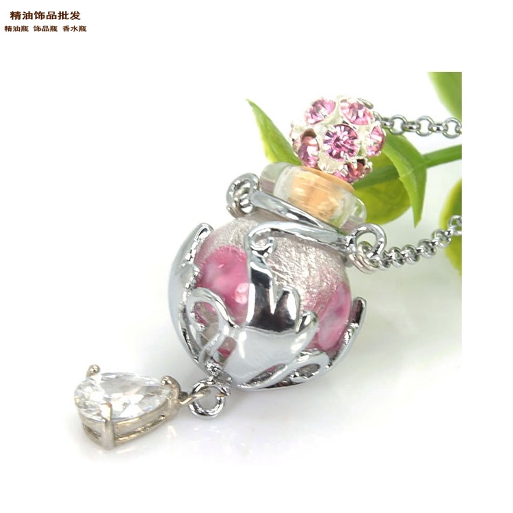 中国精油饰品网幻彩玫红瓶流星花园项链吊坠项链吊坠1.jpg