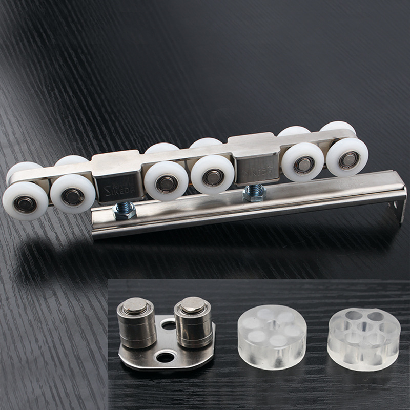 加厚201不锈钢吊轮室内推拉移门滑轮静音缓冲尼龙厂家直销|ms