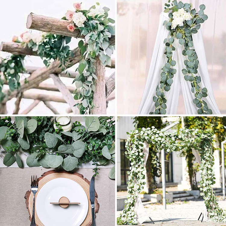 Artificial Eucalyptus Ivy Vine 2M Dense Wedding Wall Decoration 2
