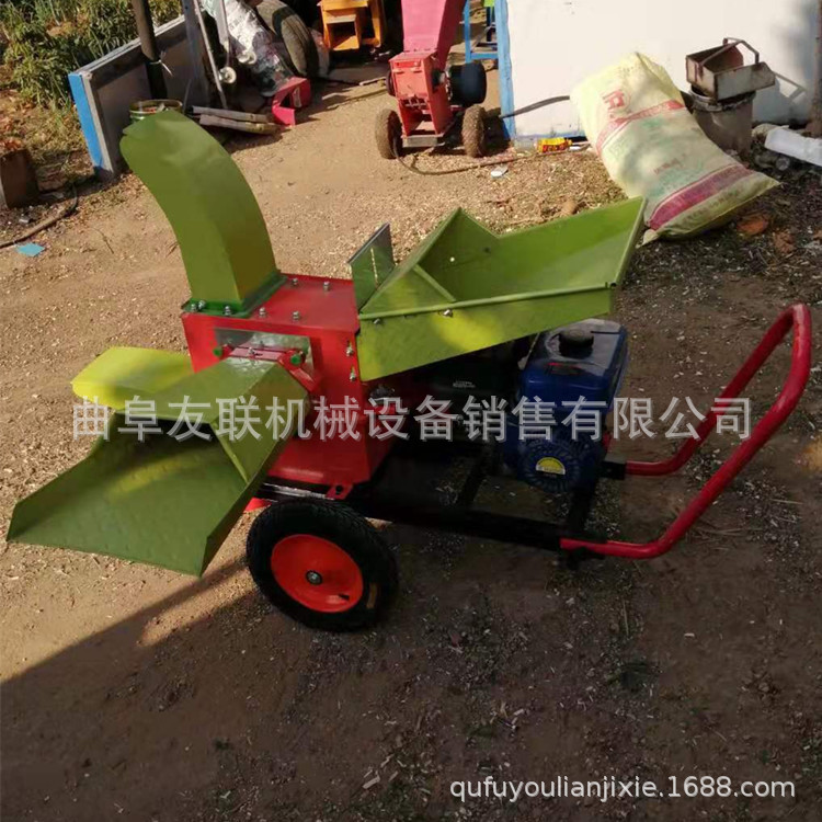 玉米秸秆揉丝粉碎机 家用牛羊饲料铡草机 干湿两用铡草机02