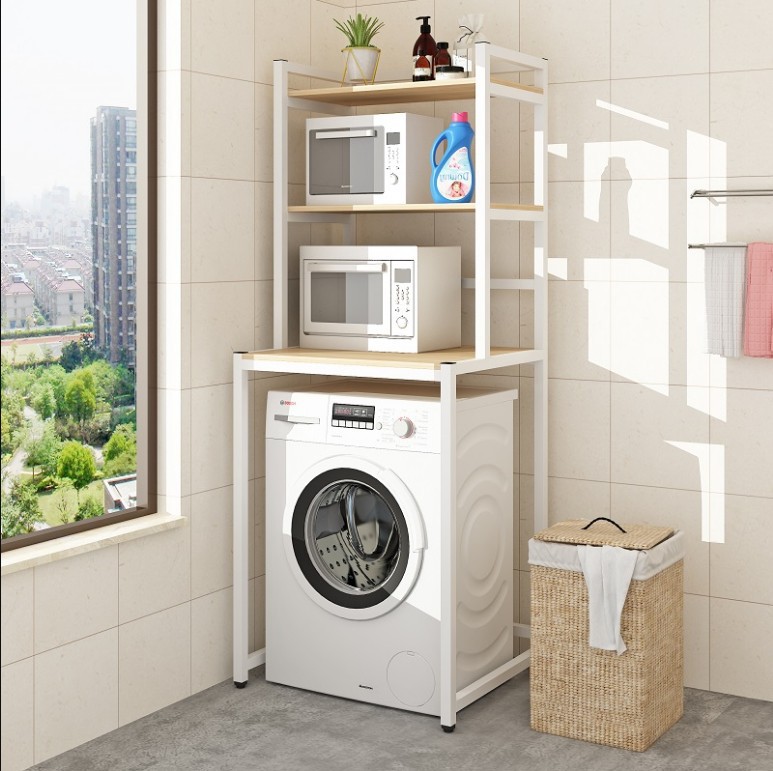洗衣机置物架滚筒翻盖洗衣机马桶架子阳台置物架浴室卫生间置物架