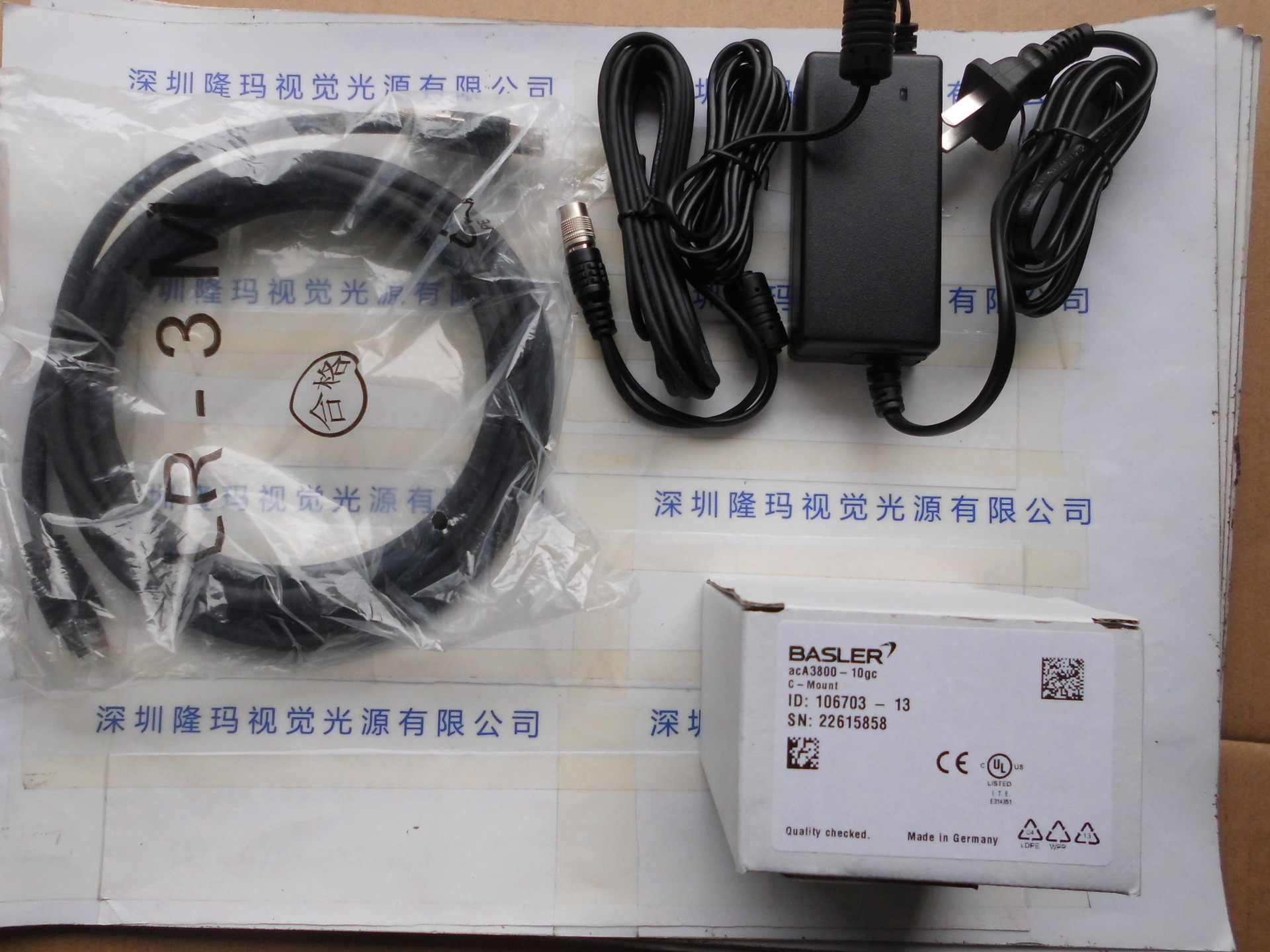 Basler巴斯勒 Basler ace系列 GigE 面阵相机 acA3800-10gc