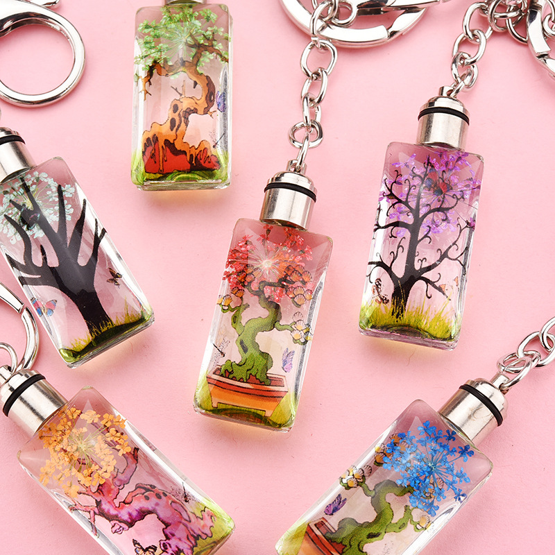 Creative Dried Flower Plant Cotton Rope Keychain Wholesale Nihaojewelry display picture 9