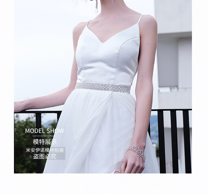Hot Sale New Handmade Diamond Girdle Wedding Dress Bridal Belt display picture 4