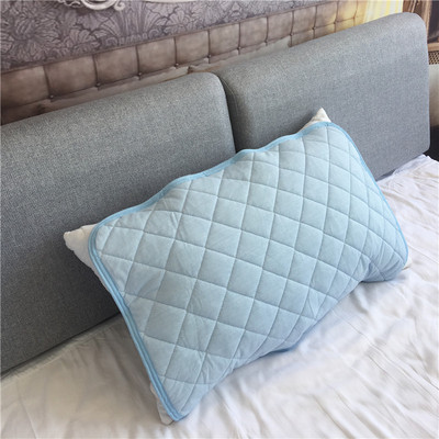 外貿出口日本夏季冰絲涼感枕墊透氣吸汗速幹枕墊兩用防滑枕巾批發