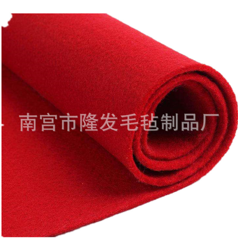 针刺毡型无纺布戟绒布颜色不织布毛毡圣诞用品工艺无纺布绣花底布