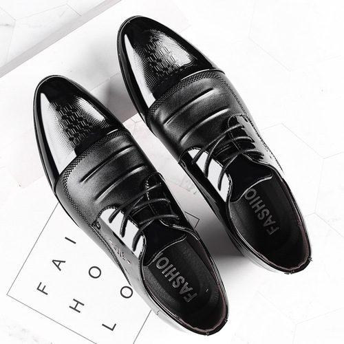 Men's Leather Shoes  New Large Size Casual Business Formal Shoes for Men Universal Wedding Shoes Dropshipping One Piece