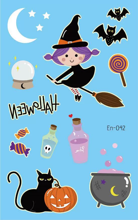 Children's ecological tattoo stickers, Amazon, halloween