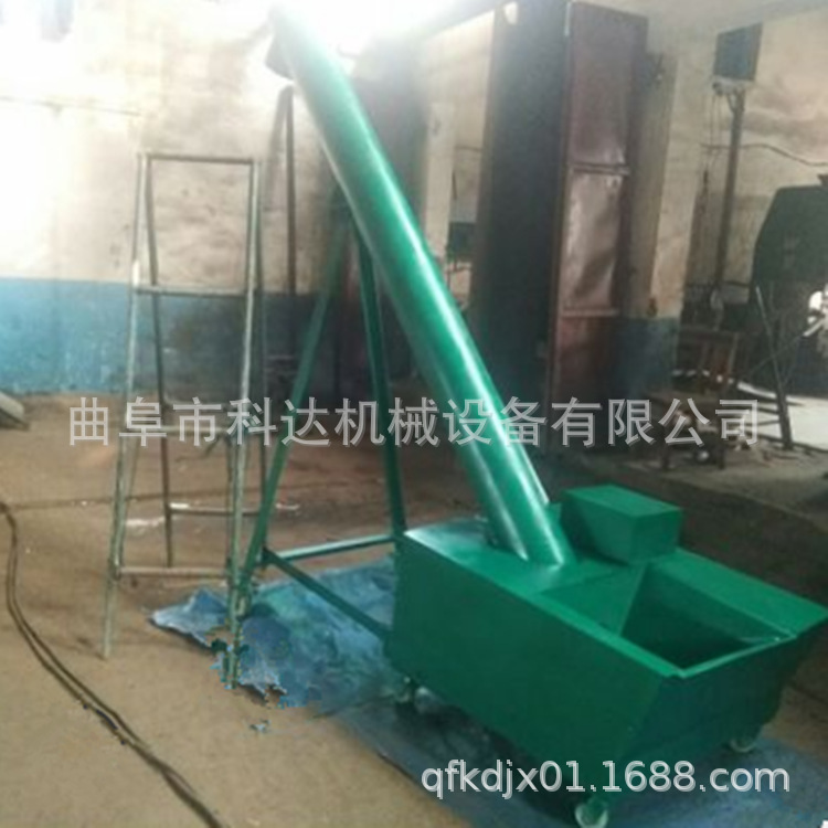 定制倾斜式上料机 移动管式螺旋提升机 化工业粉剂U型螺旋输送机