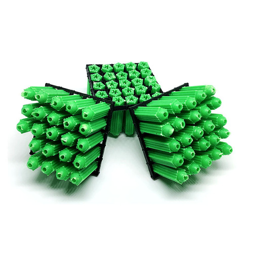 Green plastic expansion rubber plug, aircraft type rubber granule M6M8, rubber plug for wall switch, green bolt expansion tube