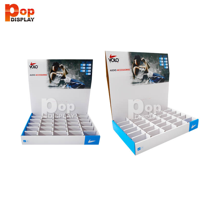 超市促销 个性香水精油化妆品纸展示架定制 pdq纸坐台纸展示盒