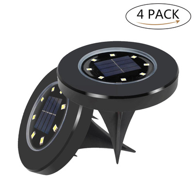 amazon跨境8LED太阳能仿真大理石款地埋灯户外防雨庭院插地草坪灯|ru