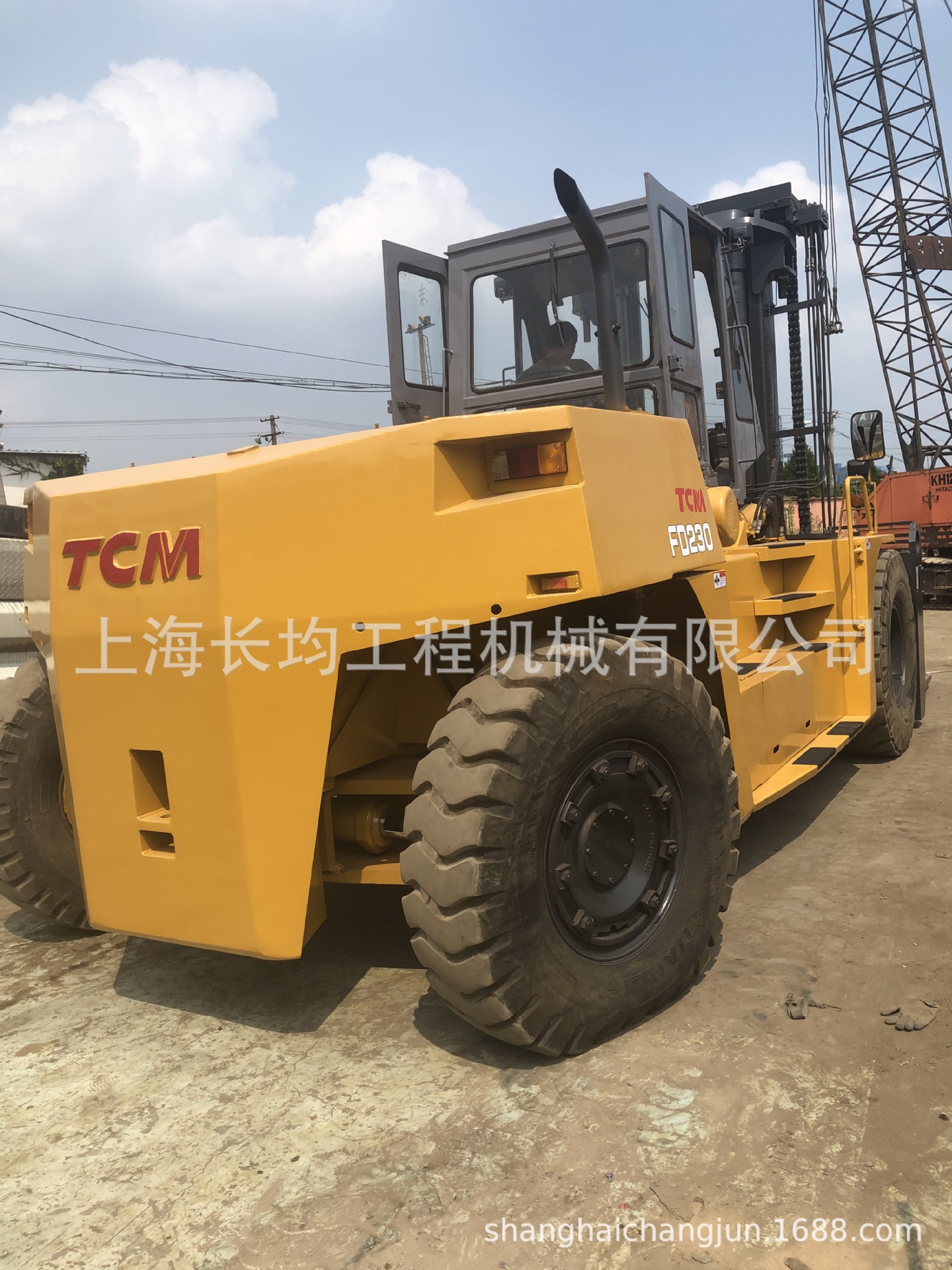 二手叉车tcm 23吨电动叉车 大型叉车 半自动 全自动 电叉 包邮