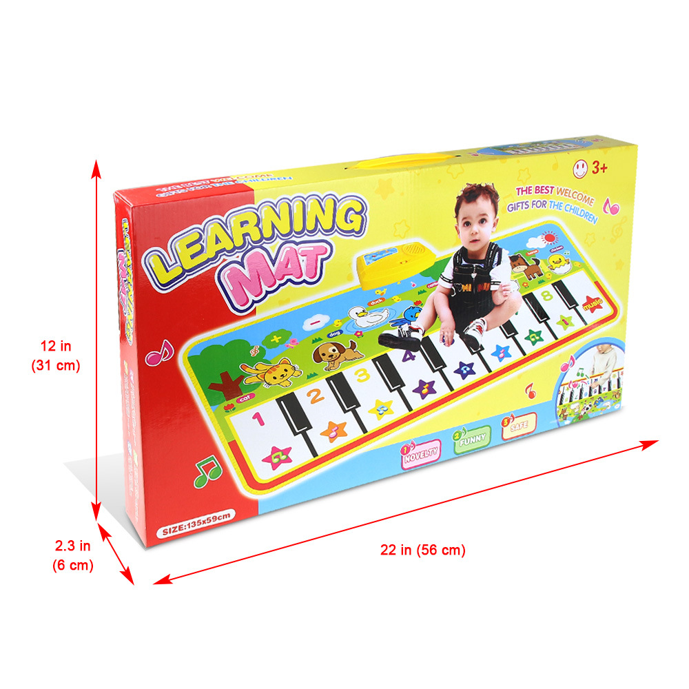 兒童腳踏琴大號(hào)動(dòng)物鋼琴墊兒童玩具音樂(lè)地毯寶寶音樂(lè)毯跳舞毯跨境