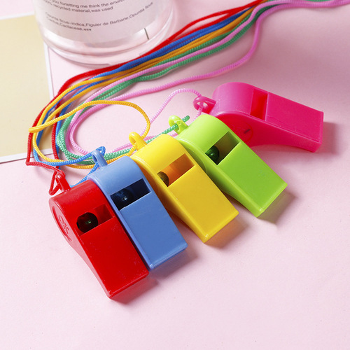Sports supplies plastic whistle children's toys colorful cheering referee whistle fans factory direct sales wholesale