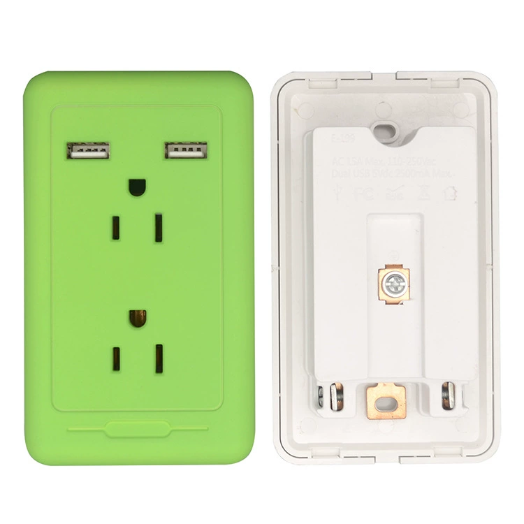 Yuadon двойной USB американская настенная розетка, производитель, 15A европейско-американская сертифицированная настенная розетка