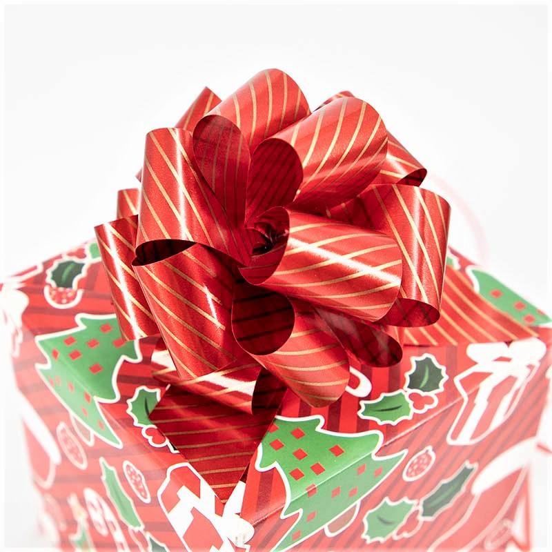 Bola de flores de Navidad-fondo rojo Phnom Penh