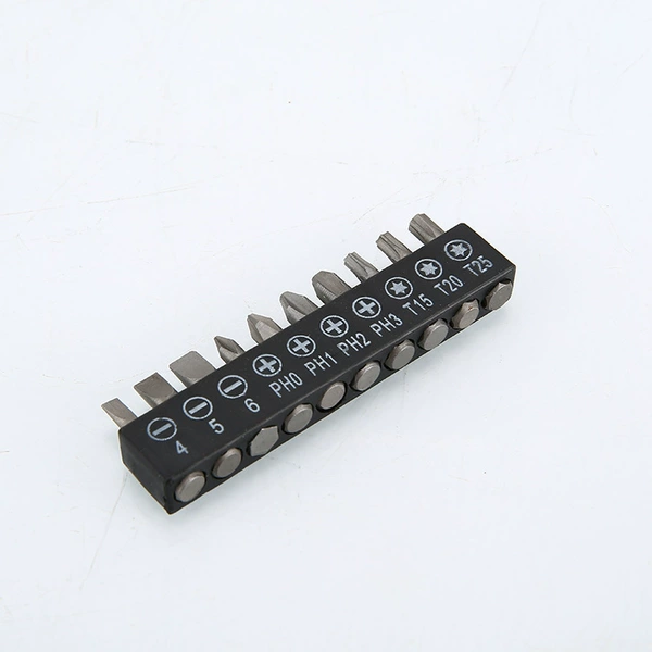 10-piece set of bits (black)