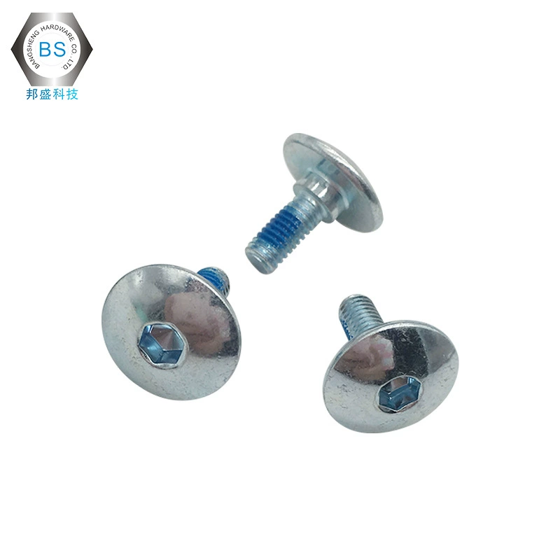 Защита окружающей среды Синий Цинк аппаратная гайка винт оборудование фиксация Серебряный винт средняя углеродистая сталь головка зонта винт с шестигранной головкой