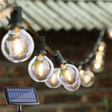 太陽能G40LED球泡2700K暖燈庭院戶外USB充電3W高亮玻璃模式CE燈串