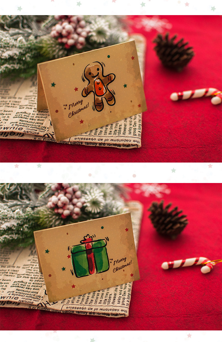 Print Craft Christmas Christmas Tree Snowman Party Card