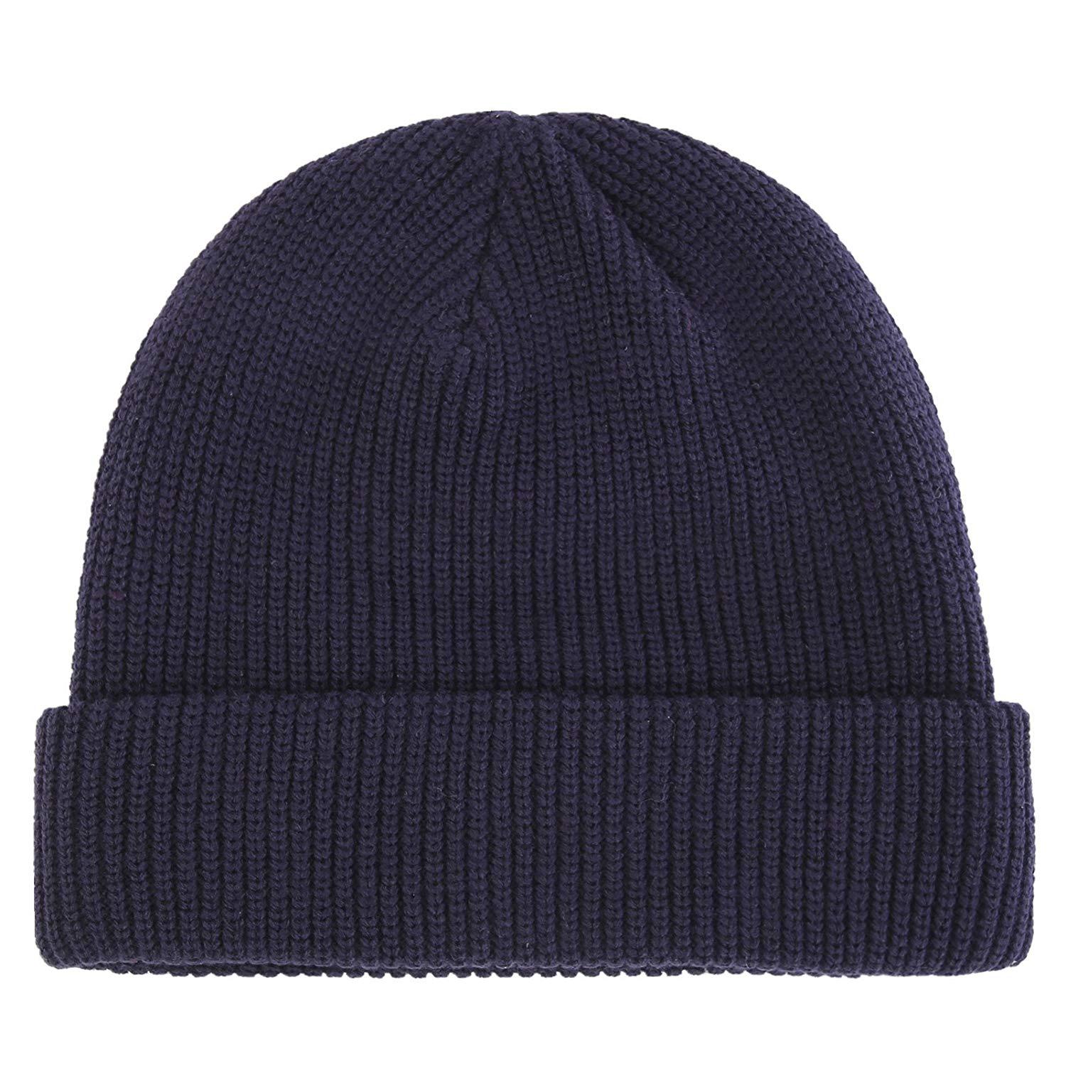 56g Weight Wool Cap Hats Type Unisex Simple Style Solid Color Eaveless Wool Cap