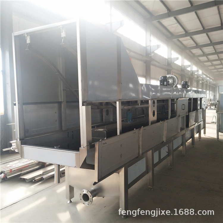 全自动大型鸡鸭鹅浸烫池 家禽屠宰设备大型悬挂鸡鸭鹅浸烫池一体